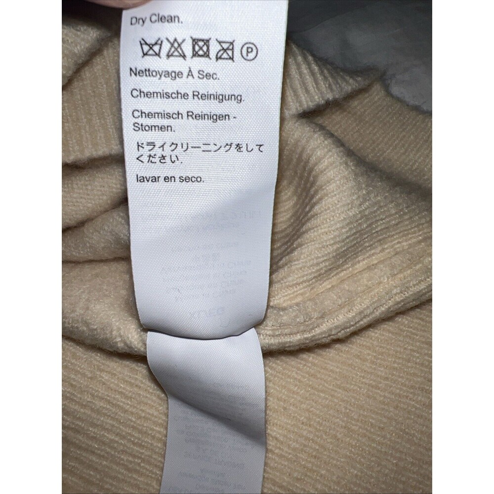 J Crew Womens Sweater XL Merino Alpaca Wool Blend Knit Buttons Light Yellow NEW - Picture 15 of 16